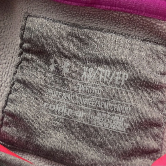 Under Armour Grey & Pink Hoodie Sweater - Picture 5 of 7